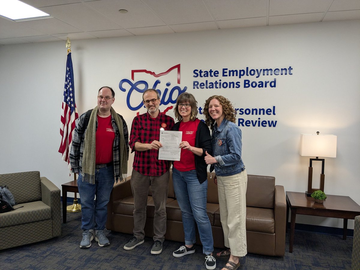 Ohio University faculty have officially won a union! Congratulations on a well-deserved victory! 🙌