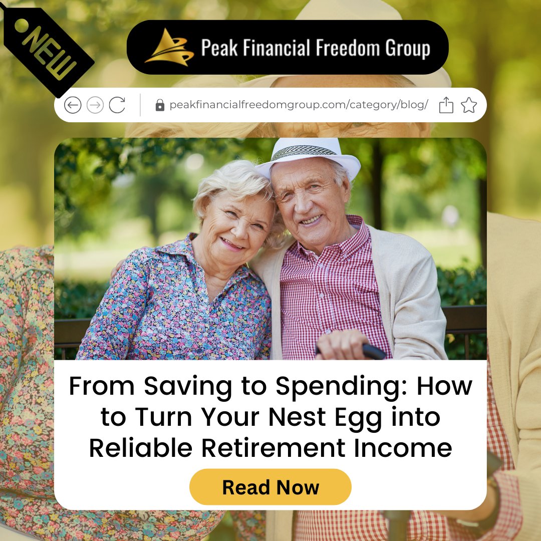 peak_fin's tweet photo. You've saved for years—now, how do you make your money last in retirement? 💰

Learn how to turn your nest egg into reliable retirement income and enjoy financial security.

Read more:
https://t.co/x86ciXtOKr https://t.co/aeUWvZsxI1