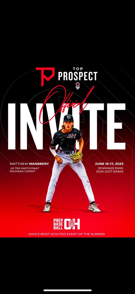 Luke applegate (@lukeapplegate25) on Twitter photo Excited to receive an invite to the Ohio Top Prospect Games! Thank you <a href="/PrepBaseballOH/">Prep Baseball Ohio</a> and <a href="/weldyprep/">Kyle Weldon</a> for the invite.
<a href="/BillyOConner_XU/">Billy O'Conner</a> <a href="/CoachDintz41/">Steve Dintaman</a> <a href="/BUncommitted/">Baseball_Uncommitted</a> <a href="/CoachBValentine/">Brian Valentine</a> Excited to receive an invite to the Ohio Top Prospect Games! Thank you <a href="/PrepBaseballOH/">Prep Baseball Ohio</a> and <a href="/weldyprep/">Kyle Weldon</a> for the invite.
<a href="/BillyOConner_XU/">Billy O'Conner</a> <a href="/CoachDintz41/">Steve Dintaman</a> <a href="/BUncommitted/">Baseball_Uncommitted</a> <a href="/CoachBValentine/">Brian Valentine</a>