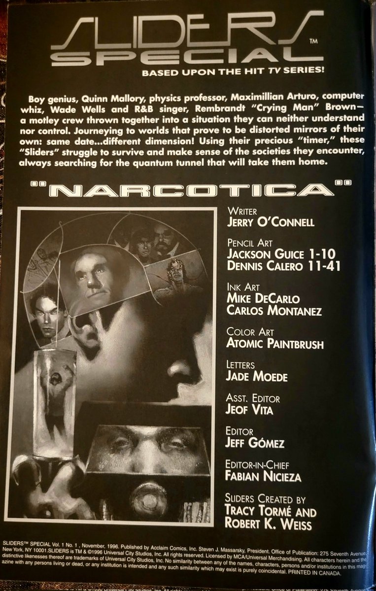 Good morning, Dimensional Drifters. we have an all new episode of the podcast up now on all podcast platforms. This is part 2 of our special Sliders 30th anniversary episode. This episode we talked about a lost episode called "Narcotica" that was written by @mrjerryoc himself.