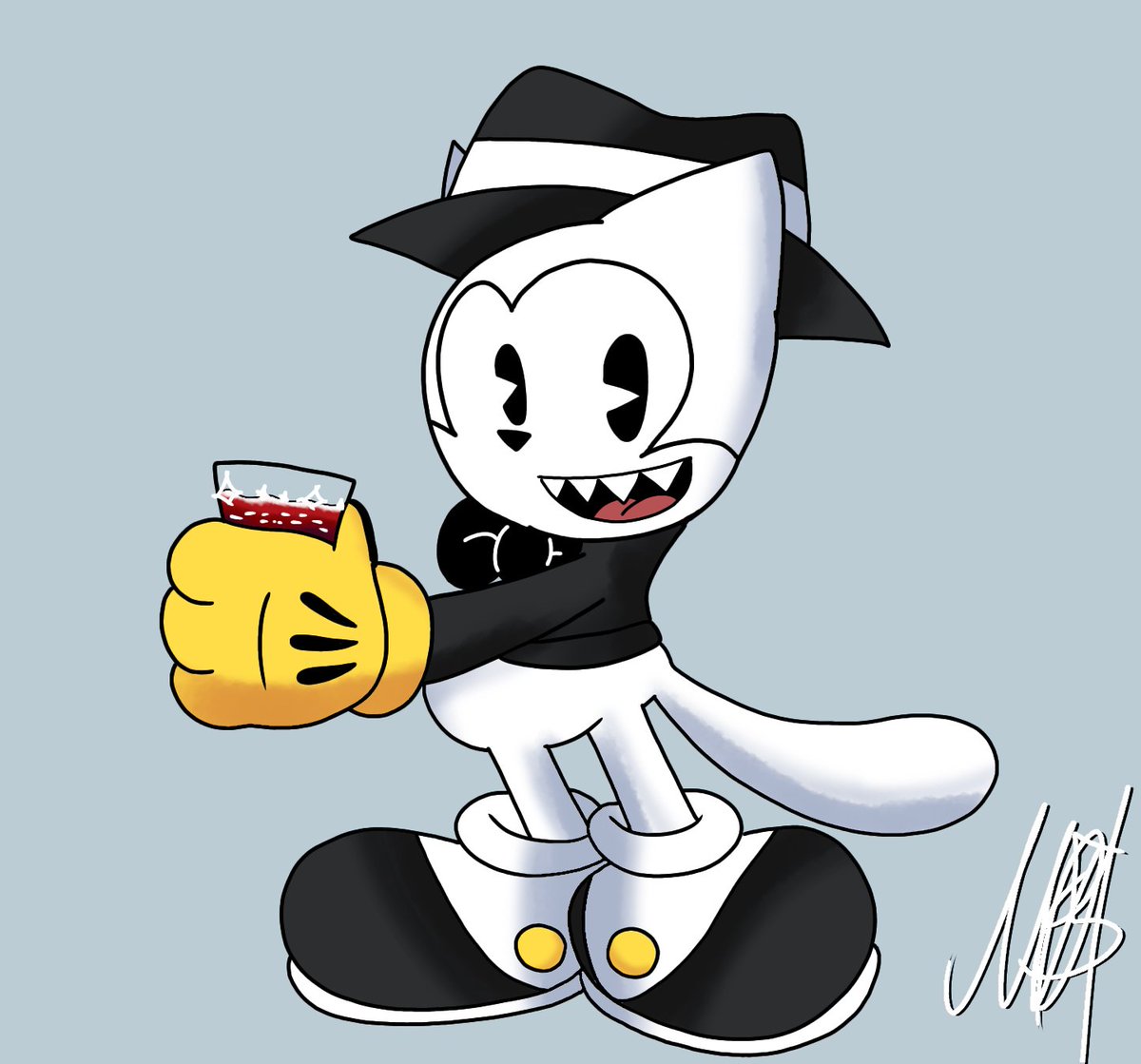 GVwGbfH2RsMBSxd's tweet image. Catoon The Cartoon Cat Wearing Clothes!!!!! I hope this is the last time I draw @ToonyCryptid  characters for now!!!!!
#CatoonTheCartoonCat 
#Catoon 
#RubberHoseStyle