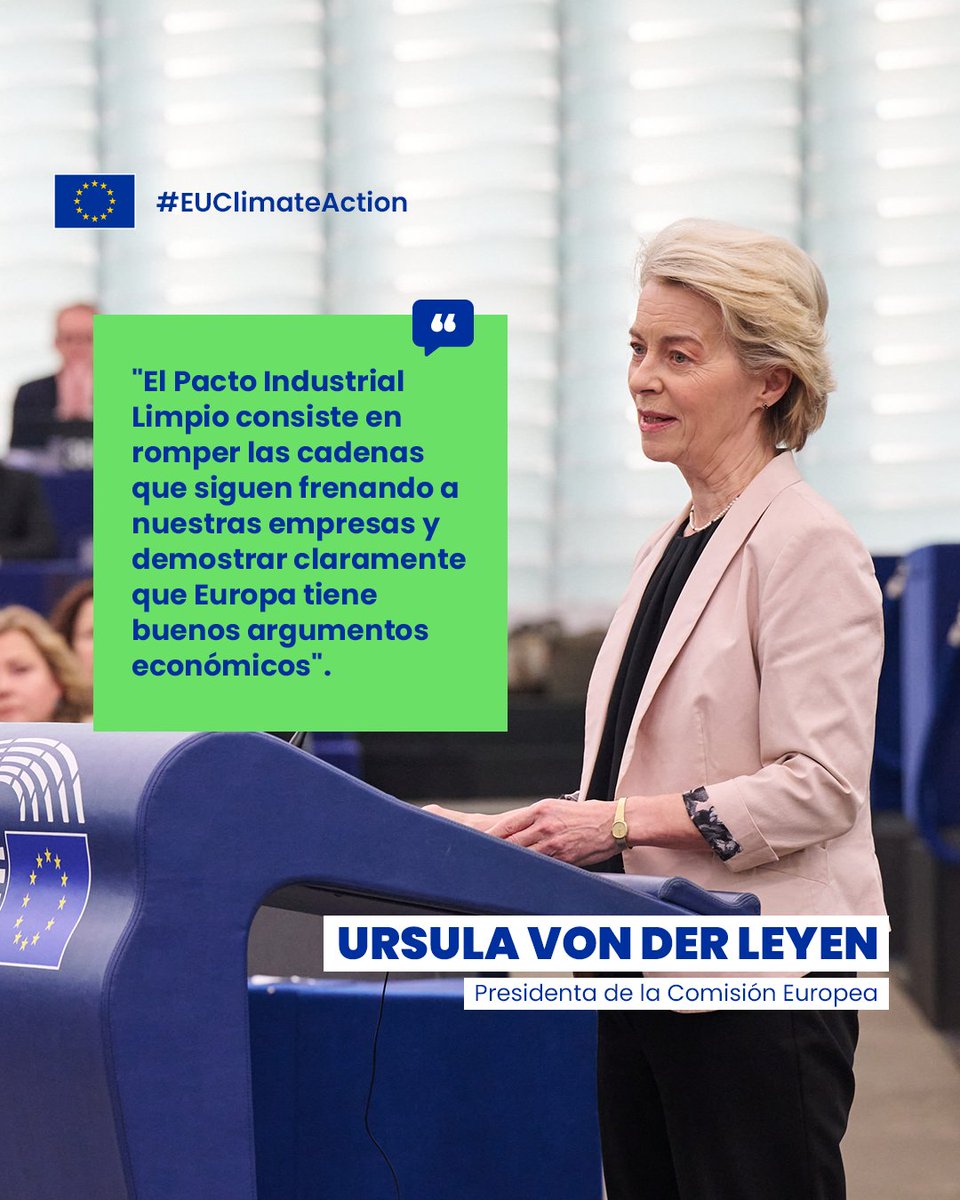 UEenPeru's tweet photo. Este pacto hace que la descarbonización sea un motor de crecimiento, impulsando a Europa🇪🇺 hacia su objetivo por lograr una economía sin emisiones netas para el año 2050. 🚀♻️
#EUClimateAction #United4Climate #EU4ClimateAction #EU4ClimateChange #EstoEsLaUE https://t.co/kD25uC8LTQ