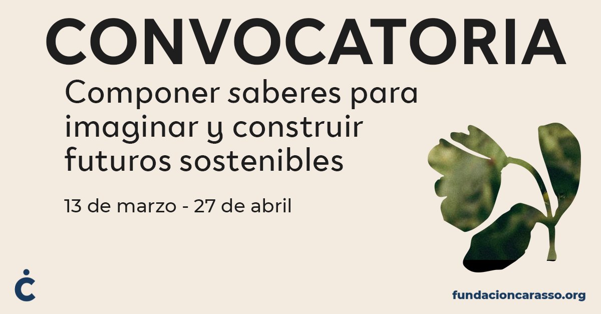 Red_ACTS's tweet photo. #redacts l Convocatoria @fdnc_es «Componer saberes para imaginar y construir futuros sostenibles». Busca proyectos transdisciplinares en colaboración entre artistas, investigadores y la ciudadanía para enfrentar los retos ecosociales actuales.
+ info: https://t.co/uK3gMnP2ZO https://t.co/DRIStibXnW