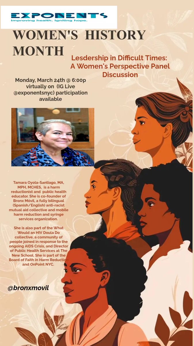 Meet another of our amazing panelist for this evening's Women's Herstory day event. #HerStory #WomansHistoryMonth