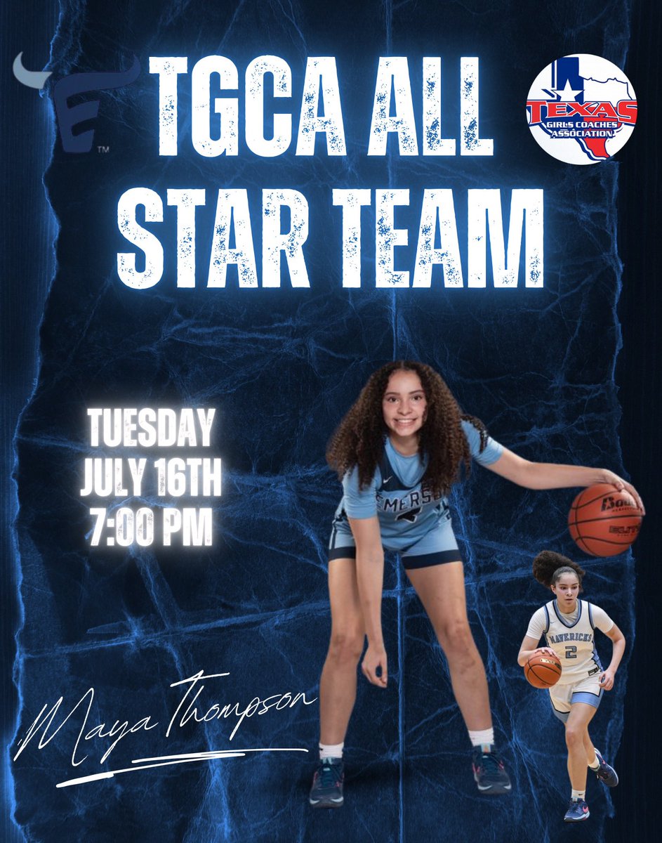 ＳＡＶＥ ＴＨＥ ＤＡＴＥ

Congratulations to our #2 Maya Thompson on her 𝑻𝑮𝑪𝑨 𝑨𝑳𝑳-𝑺𝑻𝑨𝑹 𝑺𝑬𝑳𝑬𝑪𝑻𝑰𝑶𝑵🎉🎉🎉

We can’t wait to watch you compete with some of the best in Texas!!!