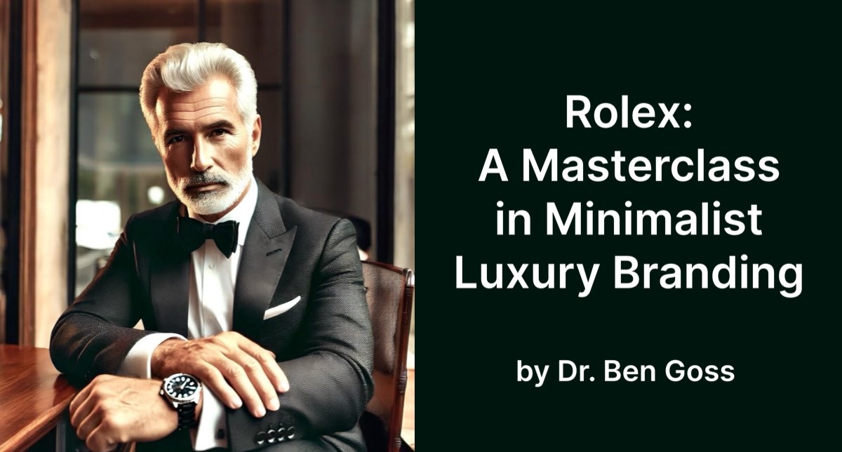 tinyurl.com/5n892fy5 

How your brand can emulate some #Rolex #luxury #marketing tactics via #minimalism.
#advisory #business #consultant #consulting #entrepreneur #fractional #franchise #smallbiz #smallbusiness #solopreneur #strategy #succentrix #branding #positioning