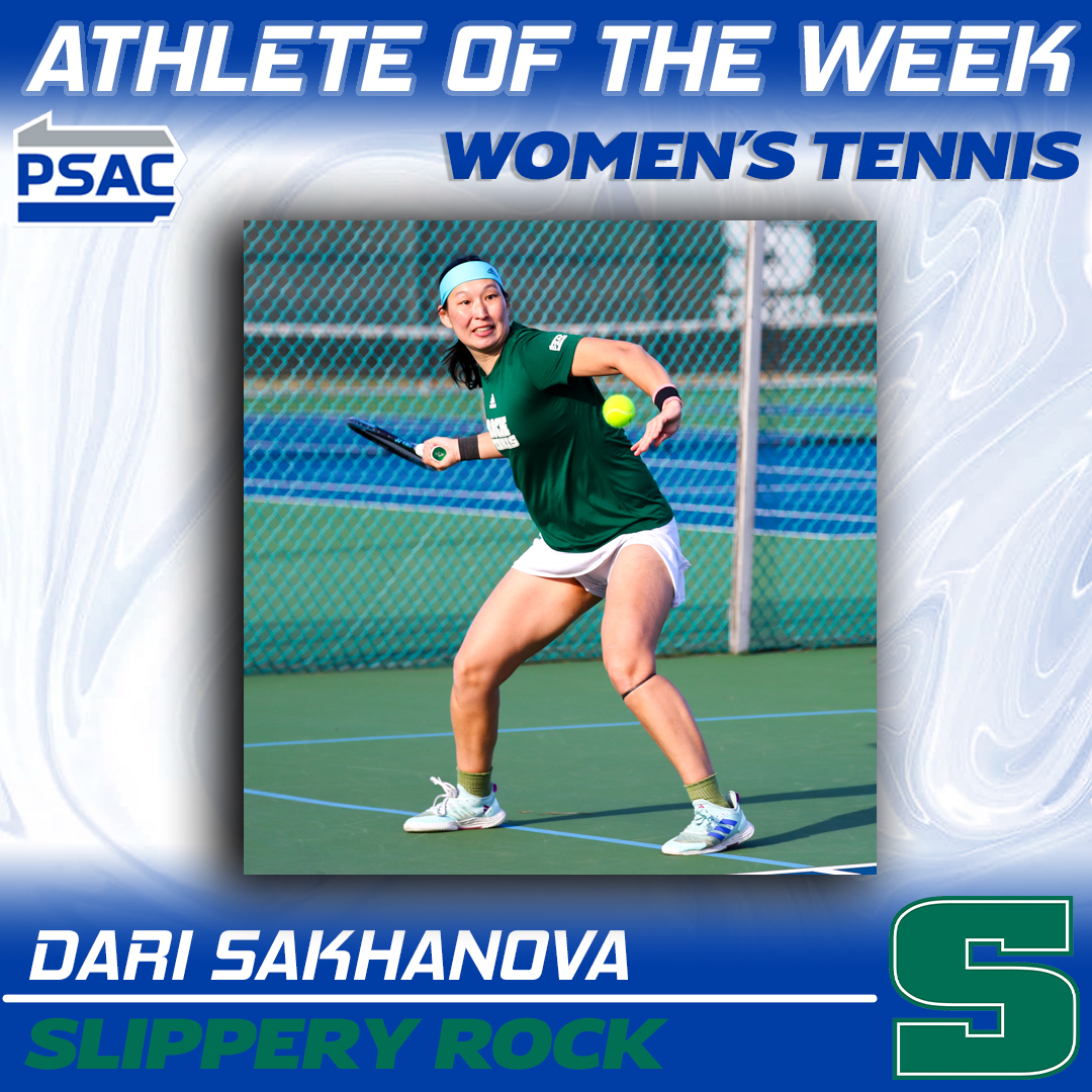 PSACsports's tweet photo. WOMEN'S TENNIS: Your #PSACWTEN Athletes of the Week!
East: Lea Stefanovic, @ESUWarriors
West: Dari Sakhanova, @Rock_Athletics
Full story: 🔗https://t.co/eachb8uRdc
#PSACProud https://t.co/OkIZA7FNWC