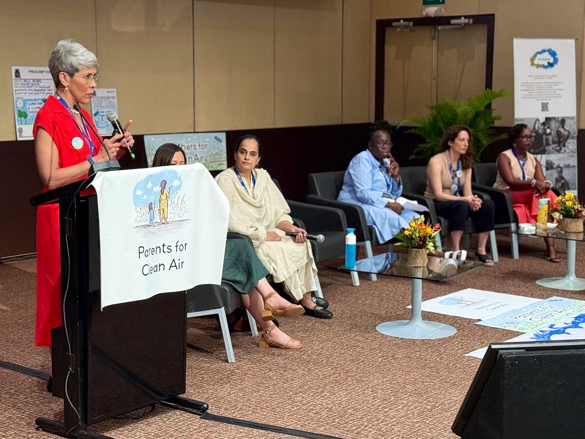 Powerful start to the WHO conference, with Mothers [and Parents] for Clean Air calling for a human face to this invisible problem. 

<a href="/EllaRobertaFdn/">Rosamund Adoo-KD CBE FBSA</a> Raising awareness is key, monitoring is key, finding mayors to advocate is key.

<a href="/Warriormomsin/">Warrior Moms</a> <a href="/BhavreenMK/">Bhavreen Kandhari</a> Air quality monitors