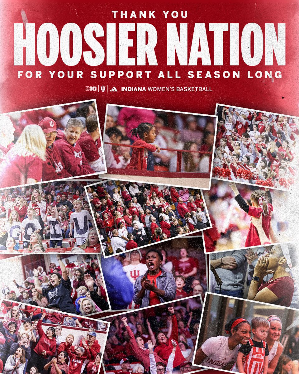 Thank you, Hoosier Nation, from the bottom of our hearts.