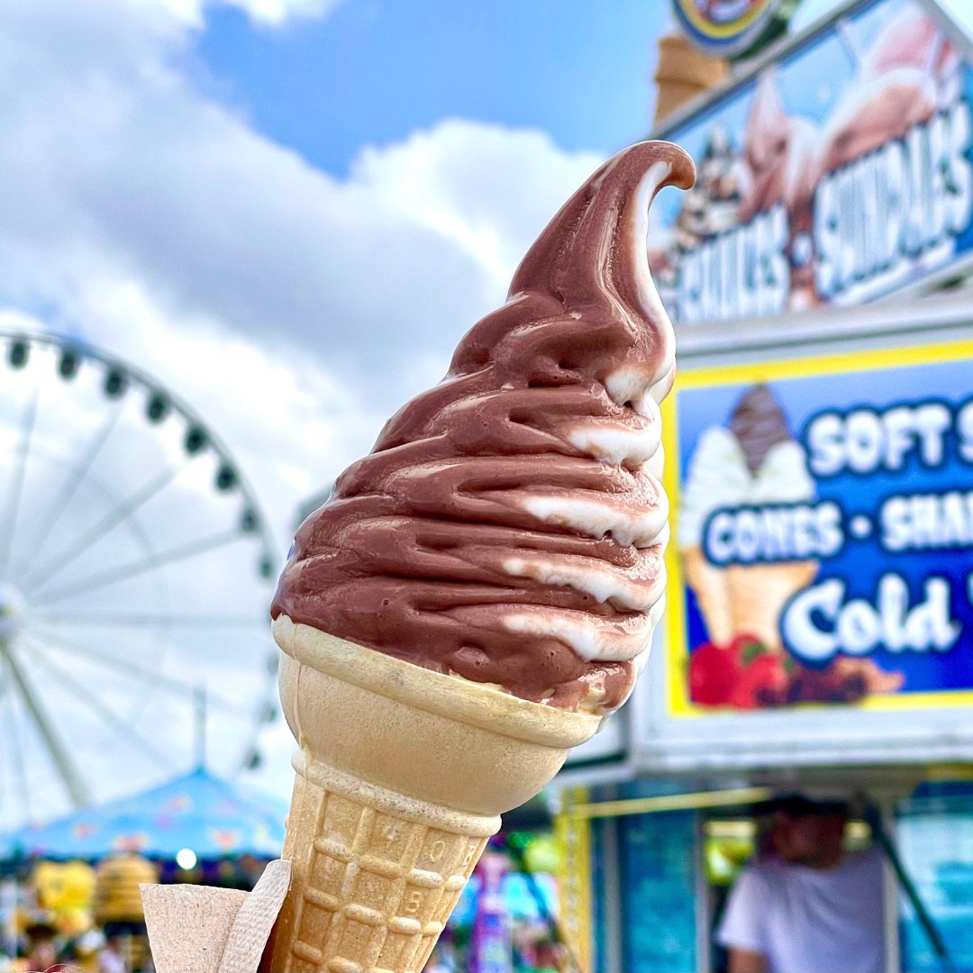 Nothing says fair like a towering ice cream cone! 😋🍦 Grab yours and make those fair memories event sweeter. BE THERE!