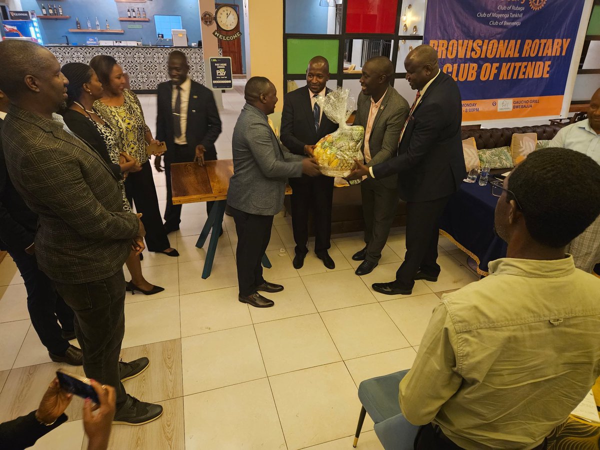 I have been gifted by the Provisional Rotary Club of Kitende as you can see..........!!!