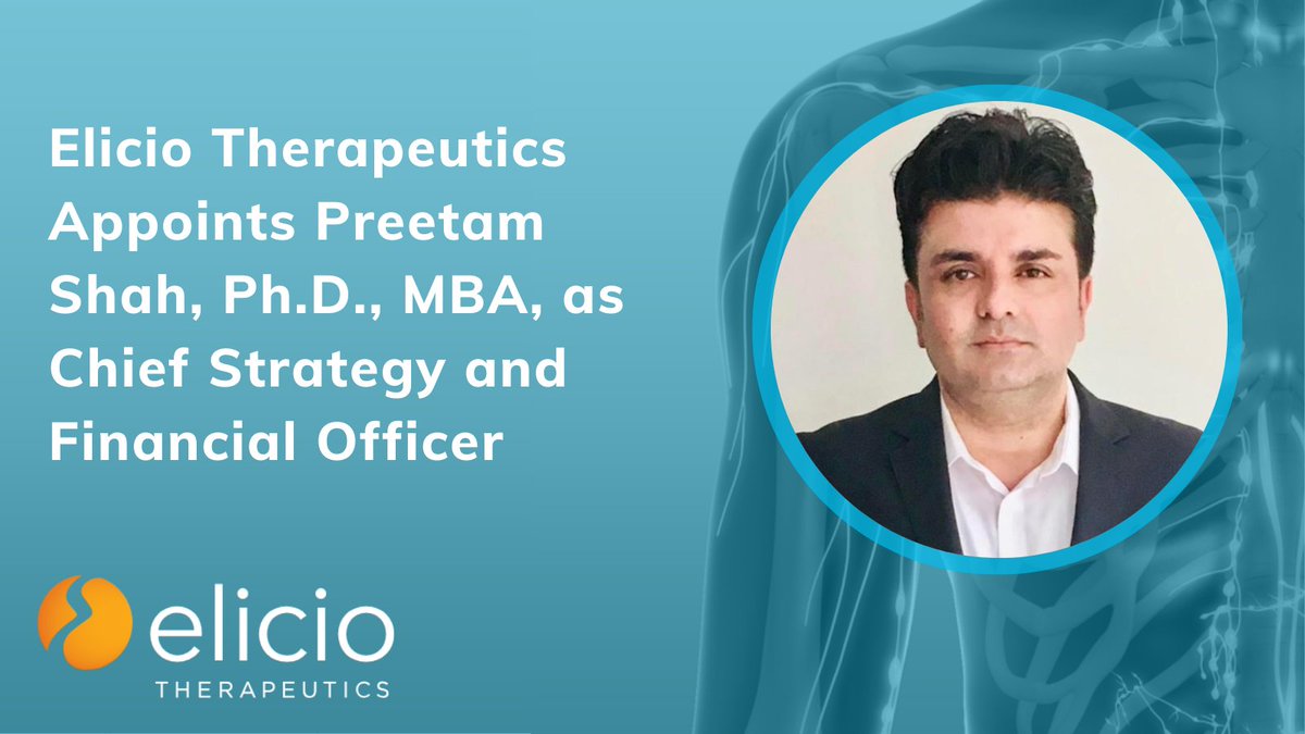 We’re thrilled to welcome Preetam Shah to the Elicio team as our new Chief Strategy and Financial Officer!

Read more: elicio.com/press_releases…