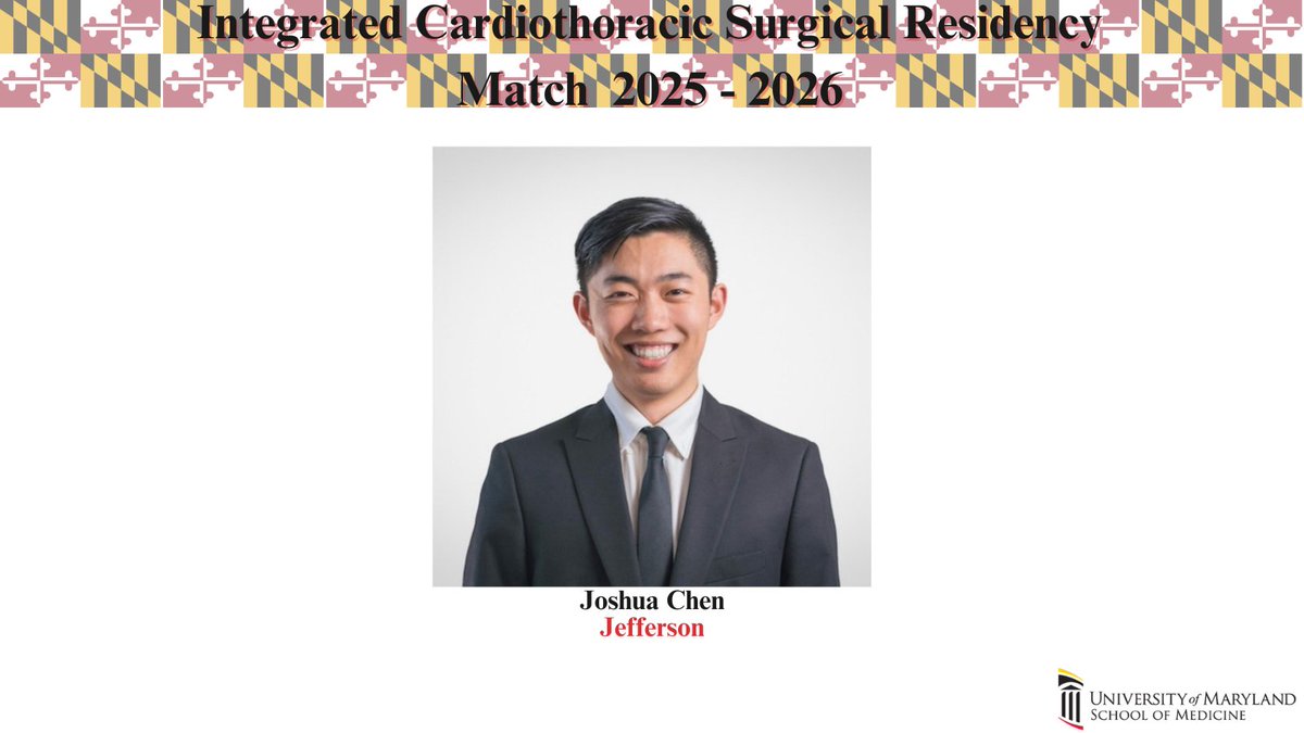 Department of Surgery, University of Maryland (@marylandsurg) on Twitter photo Congratulations to our newest I6 resident! Excited to have you join the <a href="/MarylandCTSurg/">Maryland CTSurgery</a> family! #MatchDay #MatchDay2025 #CTSurgery Congratulations to our newest I6 resident! Excited to have you join the <a href="/MarylandCTSurg/">Maryland CTSurgery</a> family! #MatchDay #MatchDay2025 #CTSurgery