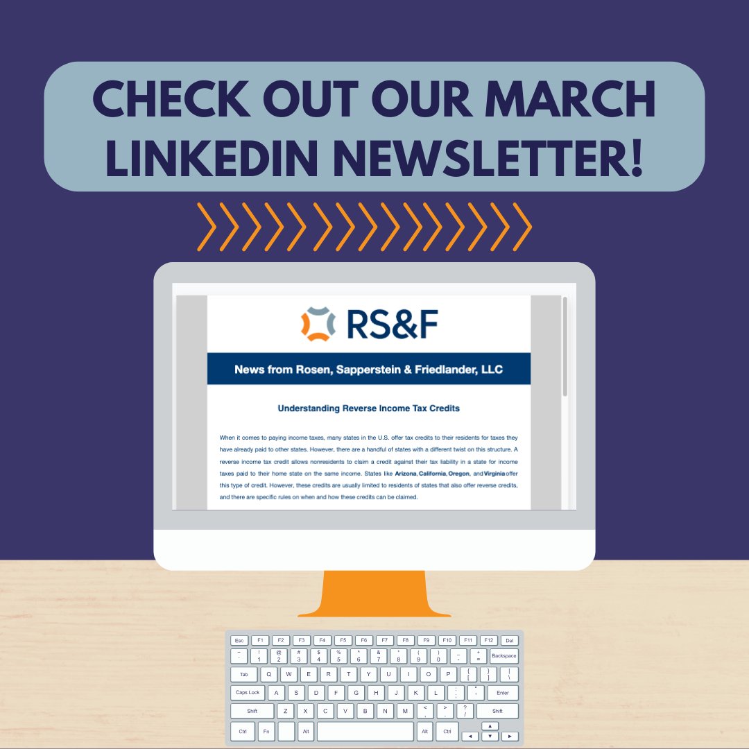 RSandFLLC's tweet image. Check out RS&amp;amp;F’s March LinkedIn newsletter! It’s packed with insights on the latest trends, expert tips, and industry news to help you navigate the ever-evolving business landscape.  

Don’t miss out—subscribe today! bit.ly/4hYBCdj 

#MarchUpdates #StayInformed #RSF