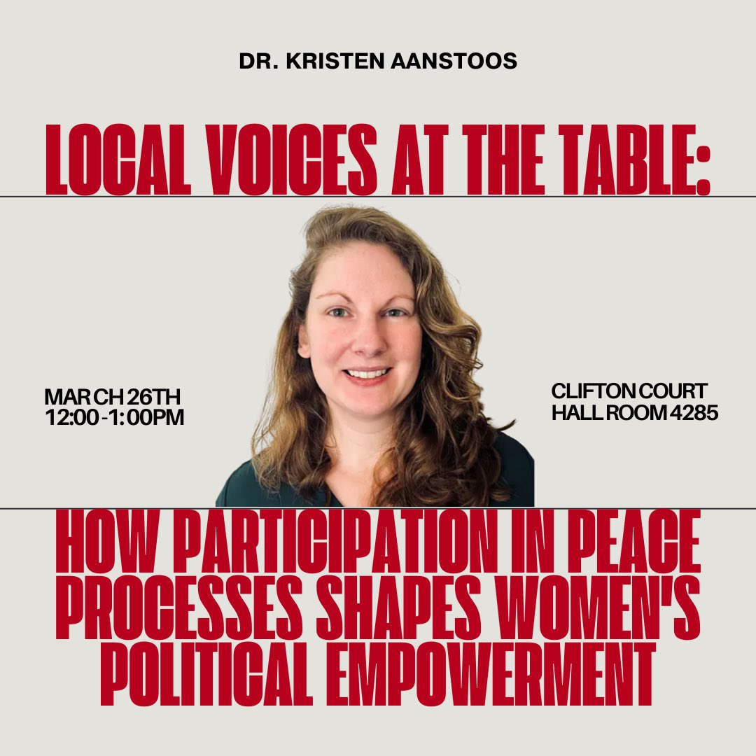 Welcome back from break! SPIA has some exciting events coming up the last half of the semester that we hope you can attend. This week Dr. Kristen Aanstoos will lead a discussion on women’s political empowerment! Link to register: forms.gle/hJSeh1dWt2dZH3…