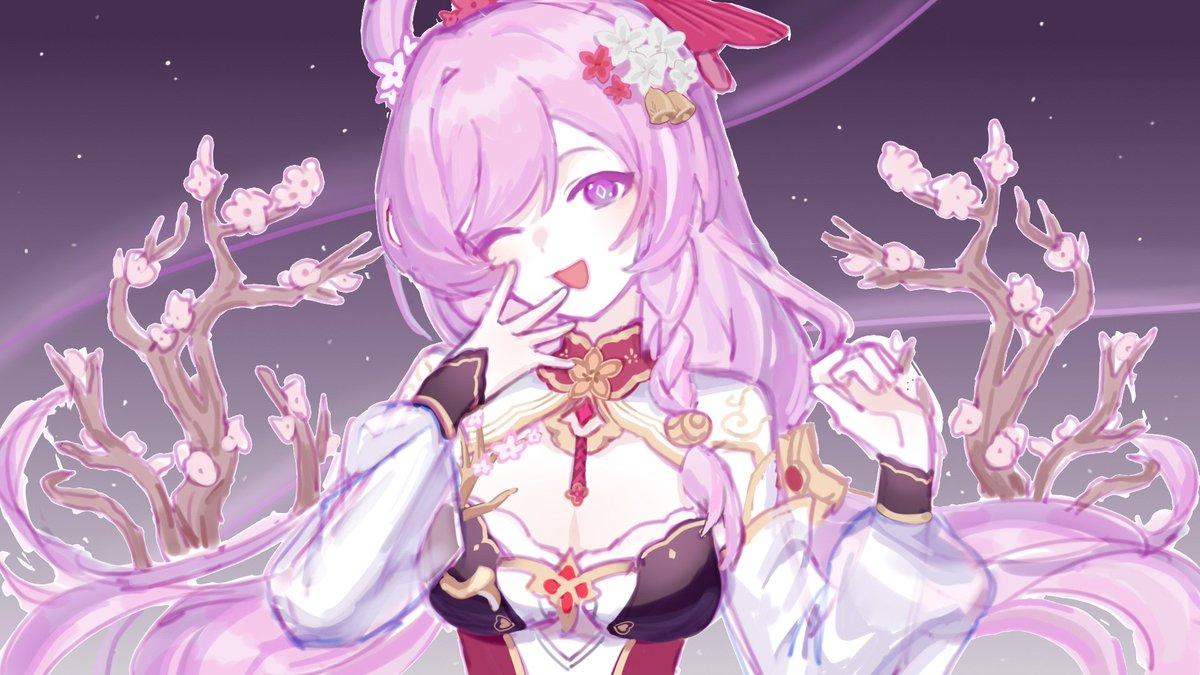 MANFU_w's tweet image. 春好桃夭
#ELYSIA #爱莉希雅
