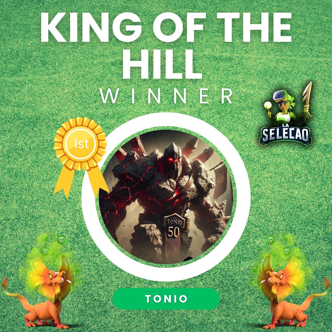 Project Conquerors {CoC} (@pcs_coc) on Twitter photo Congratulations to our player <a href="/TonioCoc30/">真实的ᴳᵒᵈTᴏɴɪᴏ</a> won a 1vs1 tournament with over 40 people ! 👀✅
<a href="/LaSelecaoCOC/">La Seleção</a> Congratulations to our player <a href="/TonioCoc30/">真实的ᴳᵒᵈTᴏɴɪᴏ</a> won a 1vs1 tournament with over 40 people ! 👀✅
<a href="/LaSelecaoCOC/">La Seleção</a>