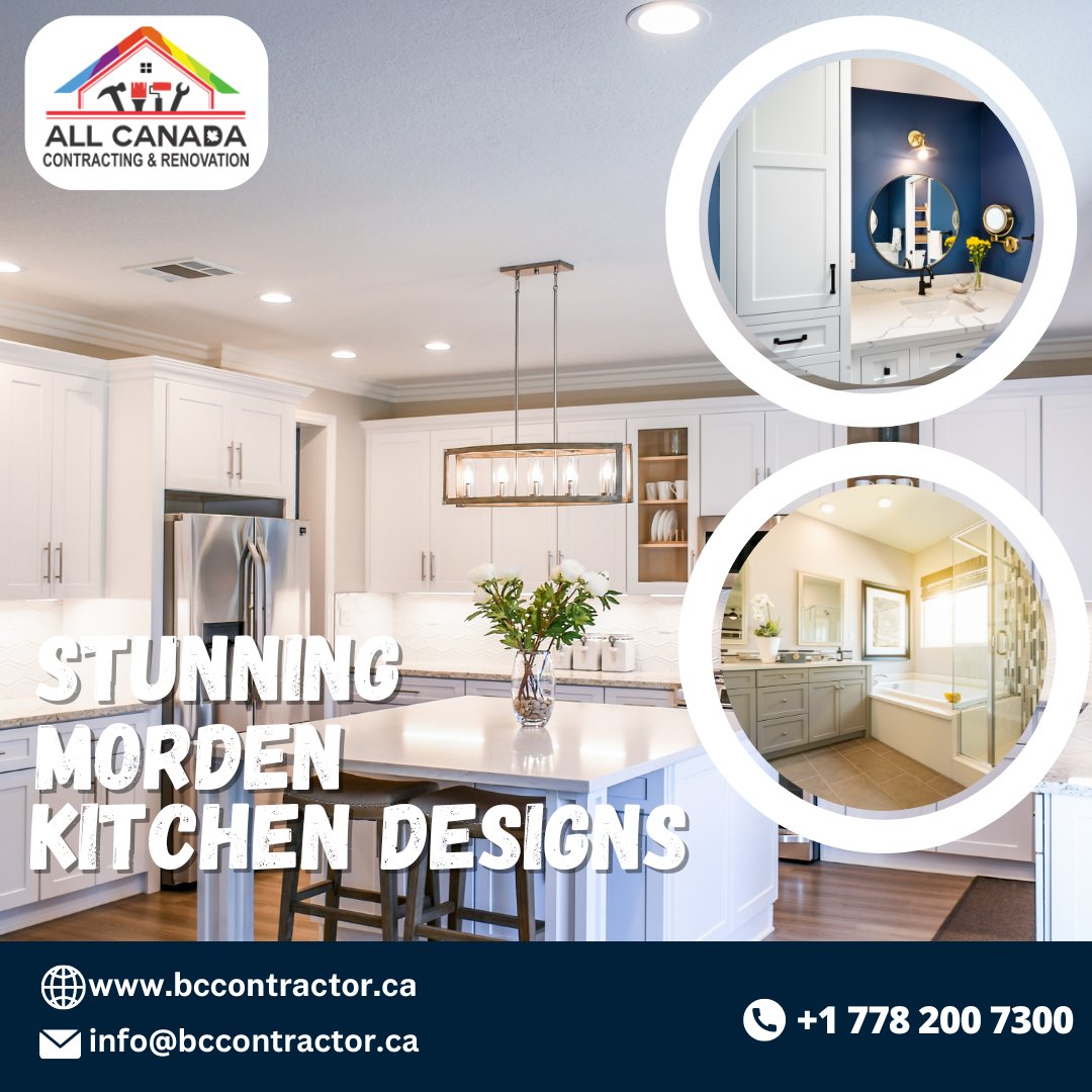 ContractorReno1's tweet image. 🍳✨ Transform your kitchen into a modern masterpiece! All Canada Contracting &amp;amp; Renovation delivers stunning designs you'll love.

📞 +1 778-200-7300
🌐 bccontractor.ca

#KitchenRenos #HomeRenovation #BCContractor