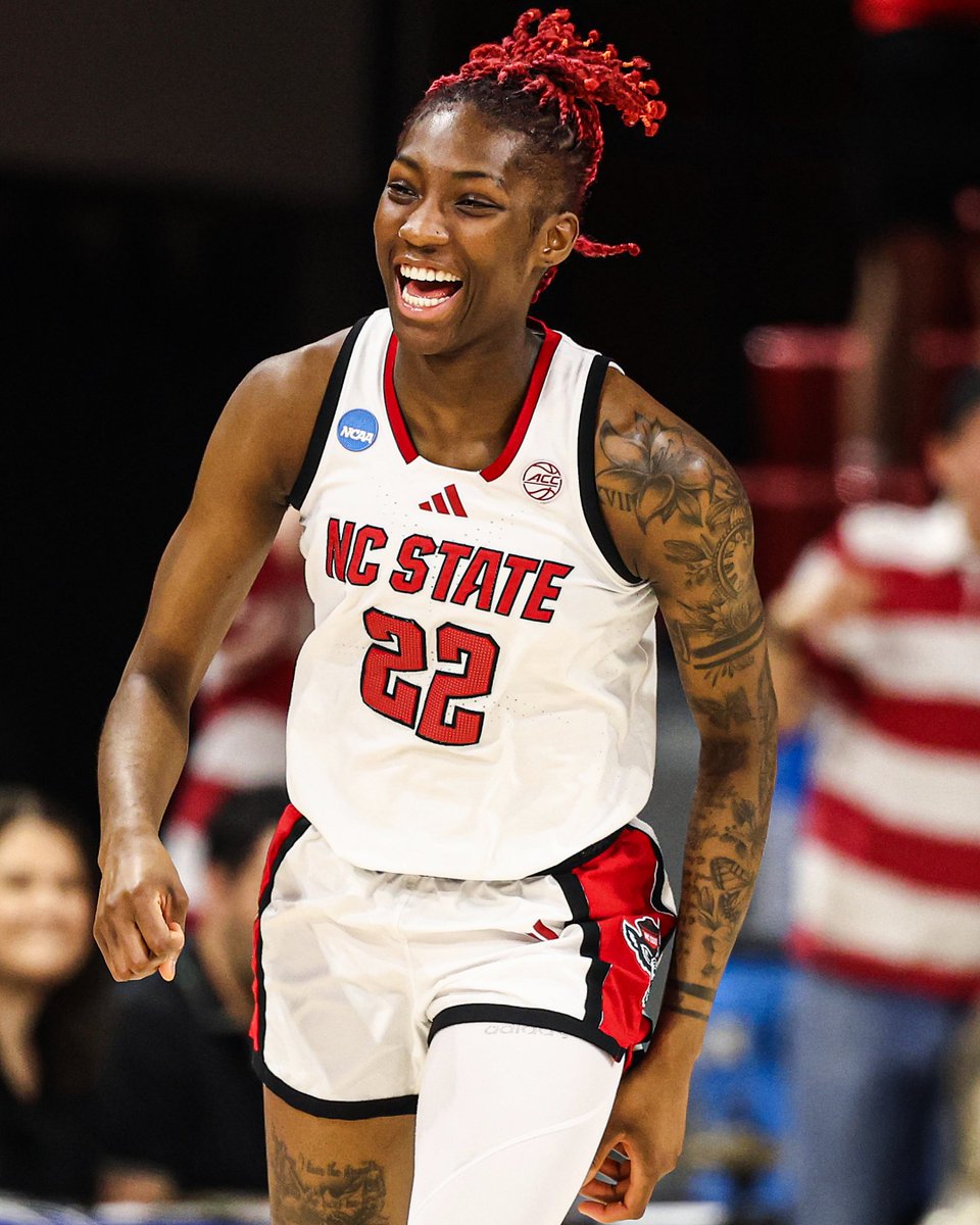 The Sporting News (@sportingnews) on Twitter photo NC State is headed to the Sweet 16 for the sixth time since 2018 ๐ <a href="/PackWomensBball/">NC State WBB ๐บ๐</a>
Aziaha James - 26 PTS | 6 3PT
Saniya Rivers - 17 PTS | 11 AST | 8 REB NC State is headed to the Sweet 16 for the sixth time since 2018 ๐ <a href="/PackWomensBball/">NC State WBB ๐บ๐</a>
Aziaha James - 26 PTS | 6 3PT
Saniya Rivers - 17 PTS | 11 AST | 8 REB