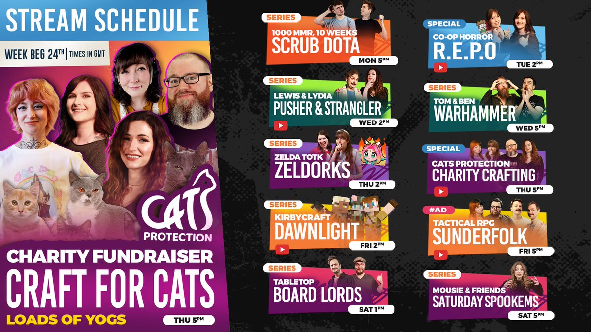 yogscast's tweet photo. This week, we're crafting for CATS! 🐱 https://t.co/FVlbIZIIFo