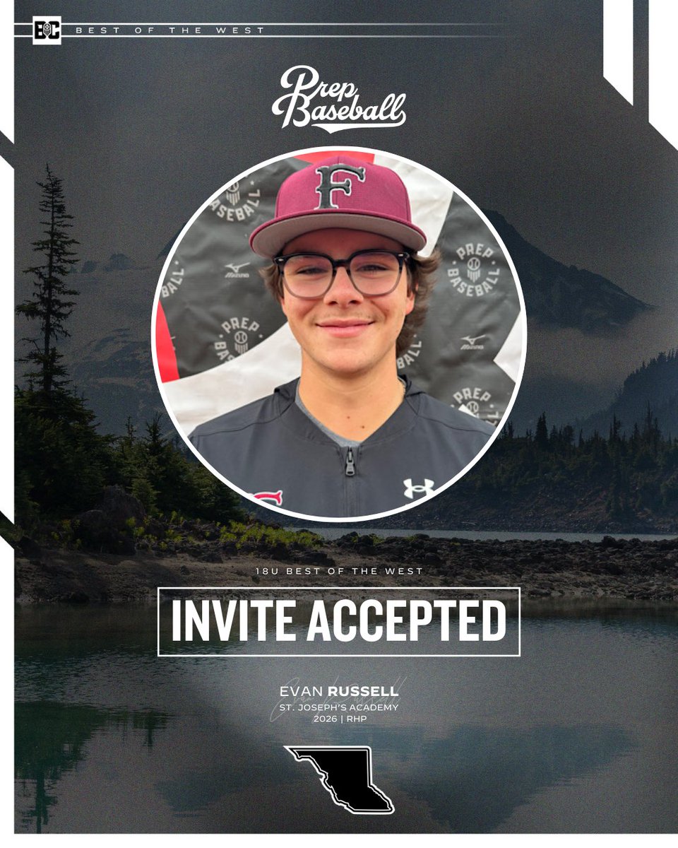 𝟏𝟖𝐔 𝐁𝐞𝐬𝐭 𝐨𝐟 𝐭𝐡𝐞 𝐖𝐞𝐬𝐭 | 𝐈𝐧𝐯𝐢𝐭𝐞 𝐀𝐜𝐜𝐞𝐩𝐭𝐞𝐝

See you in Kamloops, Russell. 🏔️🤩

👤 loom.ly/A89KCAg | <a href="/SJHSBallAcademy/">St. Joseph High School Baseball/Softball Academy</a>