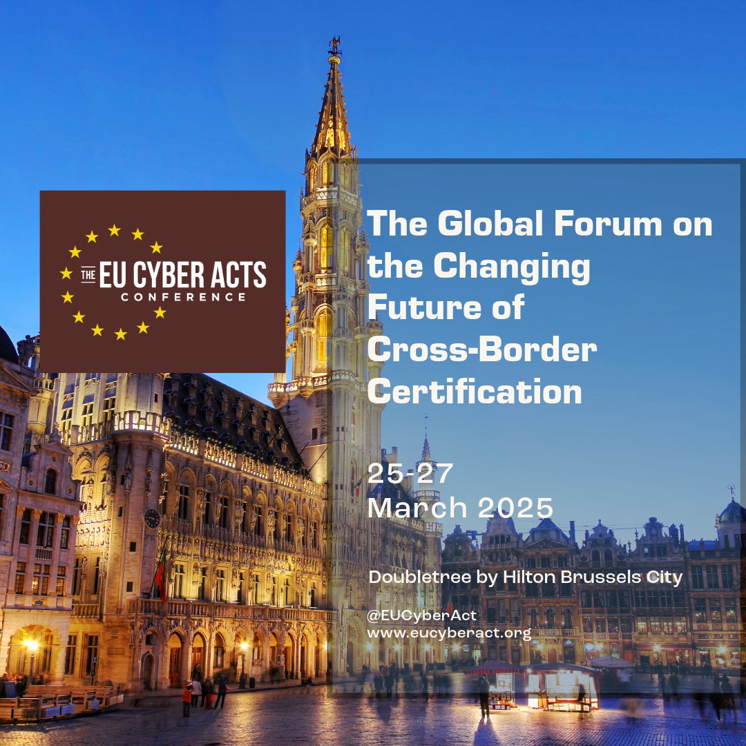 Connectivity Standards Alliance (@csaiot) on Twitter photo The Alliance is a proud partner of the <a href="/EUCyberAct/">EU Cyber Acts Conference</a> Conference — uniting global leaders to advance cybersecurity and digital trust. The conference kicks off tomorrow and runs March 25–27!
Learn more: tinyurl.com/4jmsa5u4
#csaiot #standardsmatter #iotcommunity #globaltech The Alliance is a proud partner of the <a href="/EUCyberAct/">EU Cyber Acts Conference</a> Conference — uniting global leaders to advance cybersecurity and digital trust. The conference kicks off tomorrow and runs March 25–27!
Learn more: tinyurl.com/4jmsa5u4
#csaiot #standardsmatter #iotcommunity #globaltech