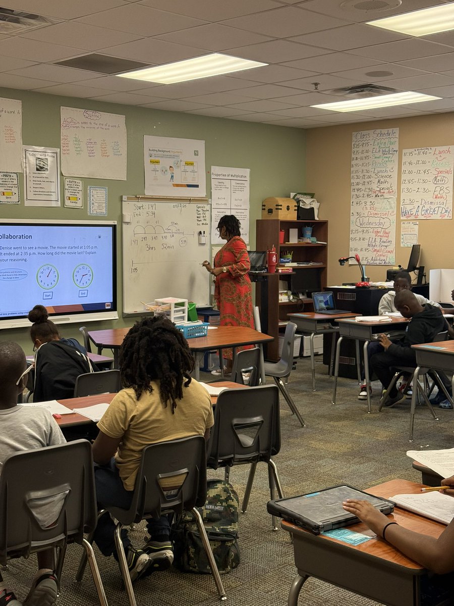 Its GOOOO time AP Manning -White teaching 3rd grade Math #weallteach ❤️