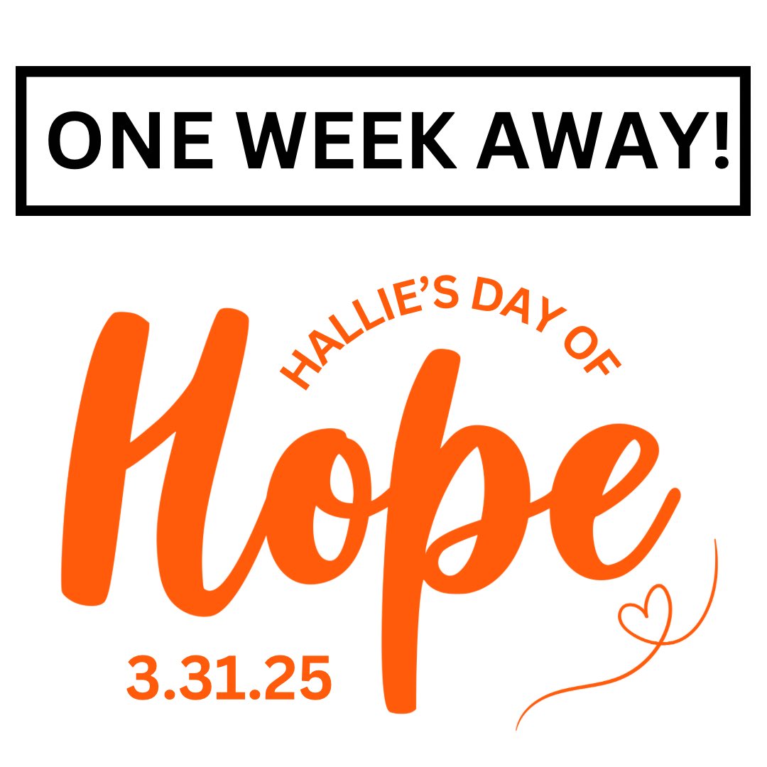 You can help us celebrate what would've been Hallie's 8th birthday next Monday by doing something kind for someone!