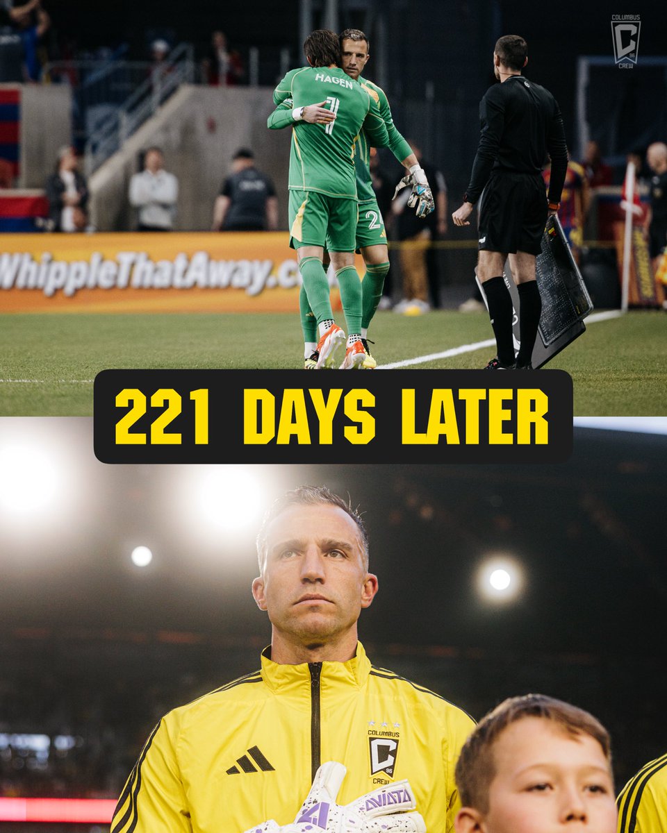 ColumbusCrew's tweet photo. Hard work, dedication and a much deserved comeback 🖤💛 https://t.co/fch9GNmJby