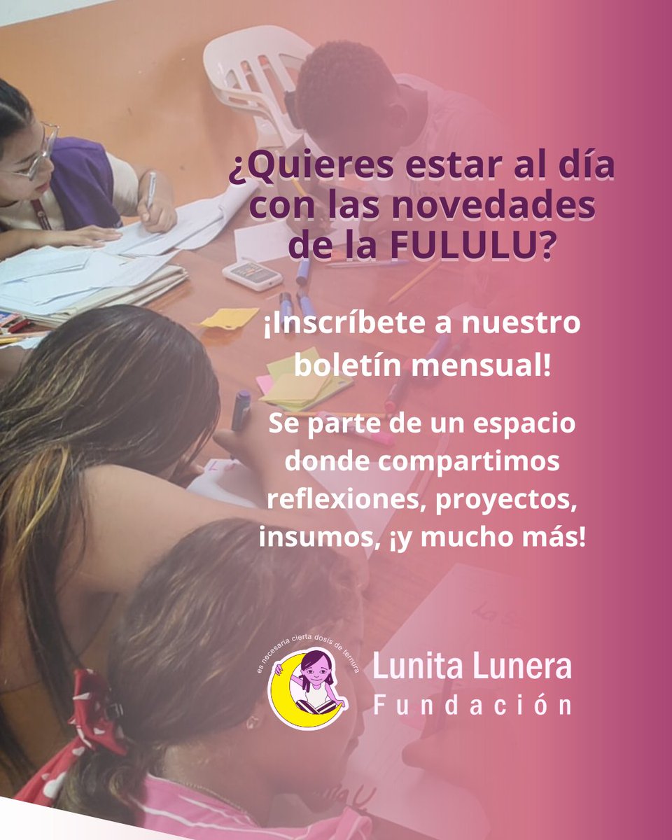 ¡𝗡𝘂𝗲𝘀𝘁𝗿𝗮 𝗰𝗼𝗺𝘂𝗻𝗶𝗱𝗮𝗱 𝗰𝗿𝗲𝗰𝗲 𝘆 𝗻𝘂𝗲𝘀𝘁𝗿𝗼𝘀 𝗲𝘀𝗽𝗮𝗰𝗶𝗼𝘀 𝗱𝗲 𝗲𝗻𝗰𝘂𝗲𝗻𝘁𝗿𝗼 𝘁𝗮𝗺𝗯𝗶é𝗻 🔥!
📩 Ahora la FULULU cuenta con un boletín informativo mensual. Para suscribirte, haz clic en el link de la bio o visítanos en fululu.org