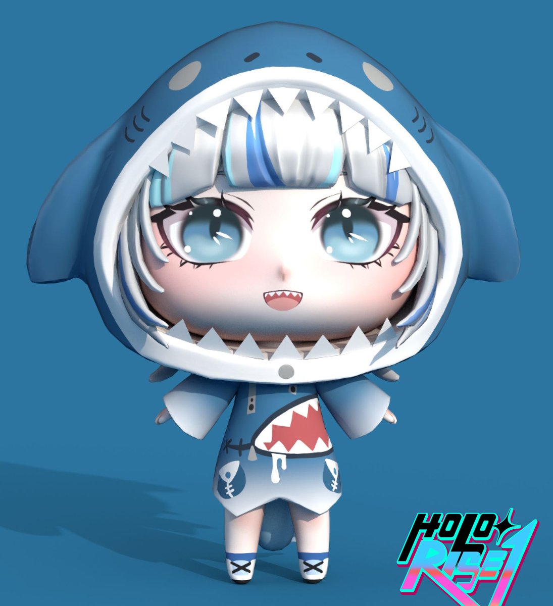 Our cute little land shark !

Turned out so NICE and CRISP !!!

#gawrt