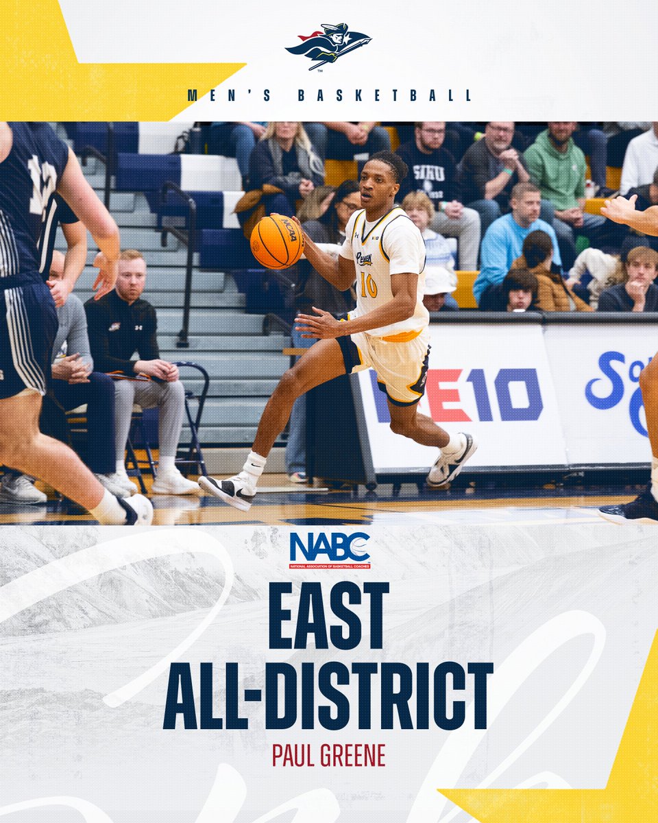 SNHU Athletics (@snhupenmen) on Twitter photo Big shoutout to <a href="/SNHUMBB/">SNHU Men’s Basketball</a> Paul Greene for being named to the NABC East All-District Second Team! 🙌🏀 The senior’s impressive 13.8 points and 12.1 rebounds per game helped lead the Penmen this season. Congrats, PG! bit.ly/4iXAtDE Big shoutout to <a href="/SNHUMBB/">SNHU Men’s Basketball</a> Paul Greene for being named to the NABC East All-District Second Team! 🙌🏀 The senior’s impressive 13.8 points and 12.1 rebounds per game helped lead the Penmen this season. Congrats, PG! bit.ly/4iXAtDE