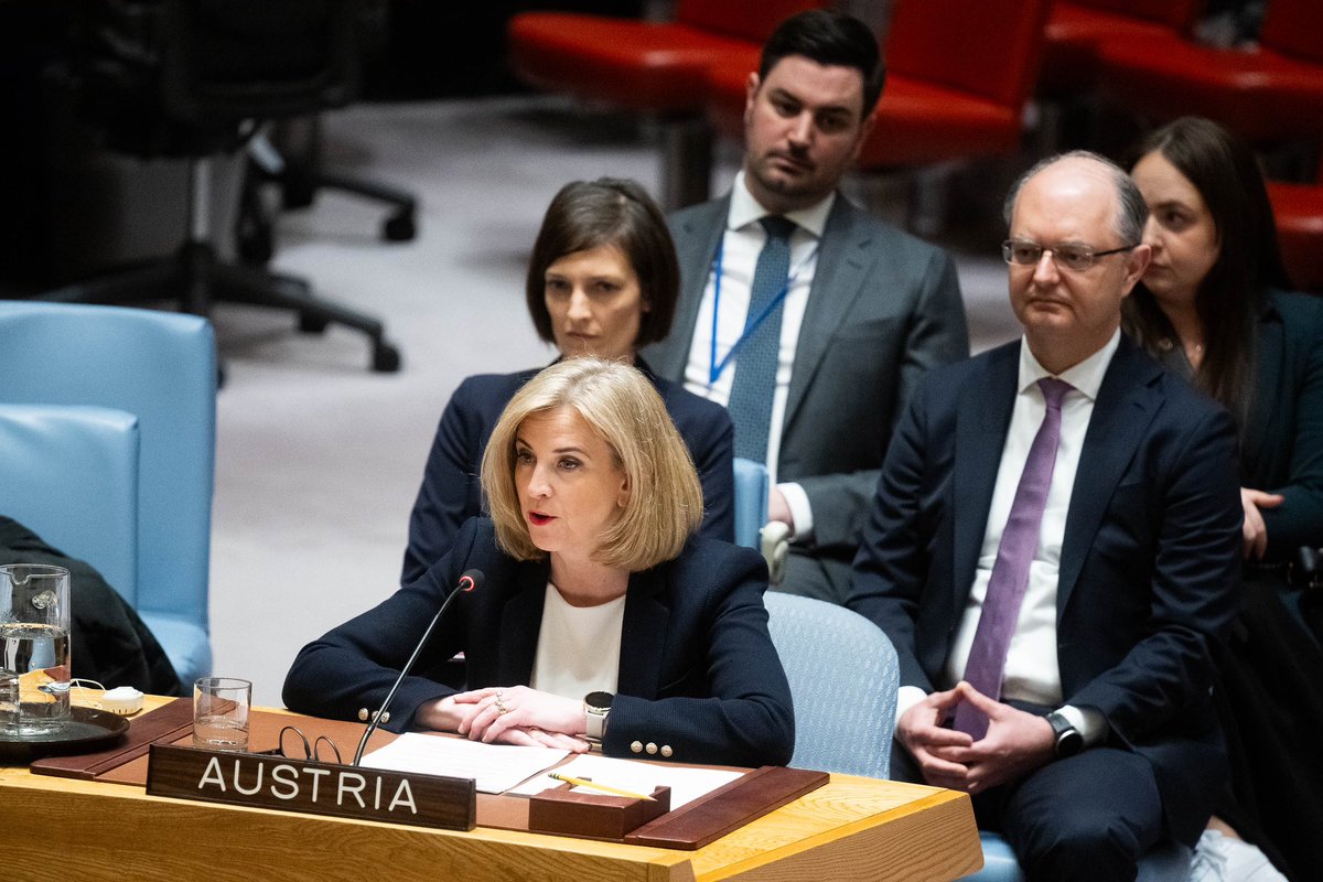 Honoured to speak today before the <a href="/UN/">United Nations</a> Security Council at the Open Debate on „Advancing Adaptability in UN Peace Operations – Responding to New Realities”. Austria has been contributing to peacekeeping operations since 1960 and will continue to do so – in the interest of global