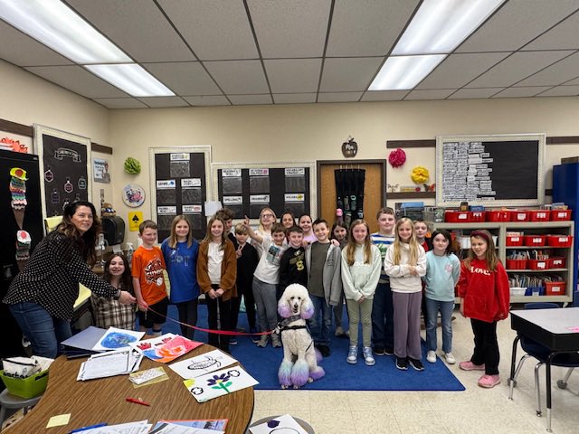 Always a good day when Angel visits!!! Thank you for spreading happiness on a gloomy day! <a href="/STSD_McKinley/">McKinley Ave School</a> <a href="/MSTNGPrincipal/">Tiffany Eberle</a> <a href="/Jac_Aliseo/">JacquelineAliseo</a> <a href="/StaffordTwpEd/">Stafford Schools</a> <a href="/KellyBodz/">Kelly Bodziak</a>