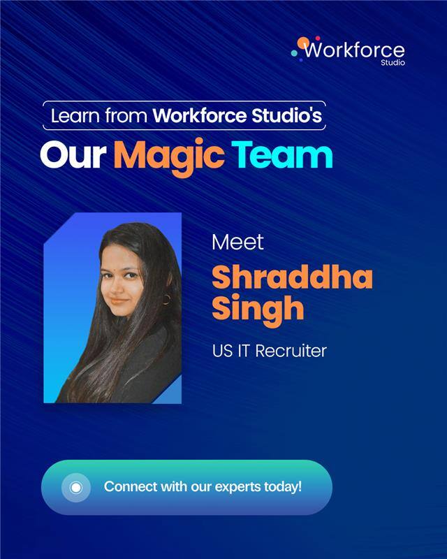 workforcestudio's tweet photo. Meet the Expert Series – Episode 2!
We’re back with another expert in our expert lineup!
Meet Shraddha Singh – US IT Recruiter 

#Nuvento #WorkforceStudio #TalentAcquisition #ITRecruitment #HiringExcellence #AIRecruiting #ExpertSeries https://t.co/vgKc2BrA7R
