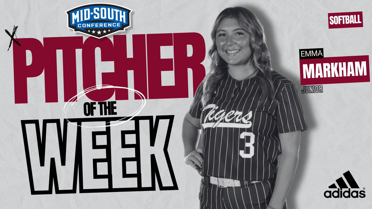 Markham collects Mid-South Conference Pitcher of the Week honor

➡️➡️➡️ tinyurl.com/5ydmnb3r