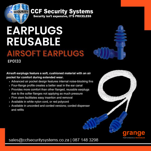 ccf_security's tweet photo. 🔇👂 Block out the noise, stay comfy! Airsoft Reusable Earplugs provide a secure fit &amp; all-day comfort. Perfect for work, concerts &amp; more!
✅ Noise-blocking fins
✅ Soft, cushioned fit
✅ Corded or uncorded options
📞 087 148 3298 | 📱 065 850 7039 (WhatsApp)
#ccfsecuritysystems https://t.co/8mGktJpxAP