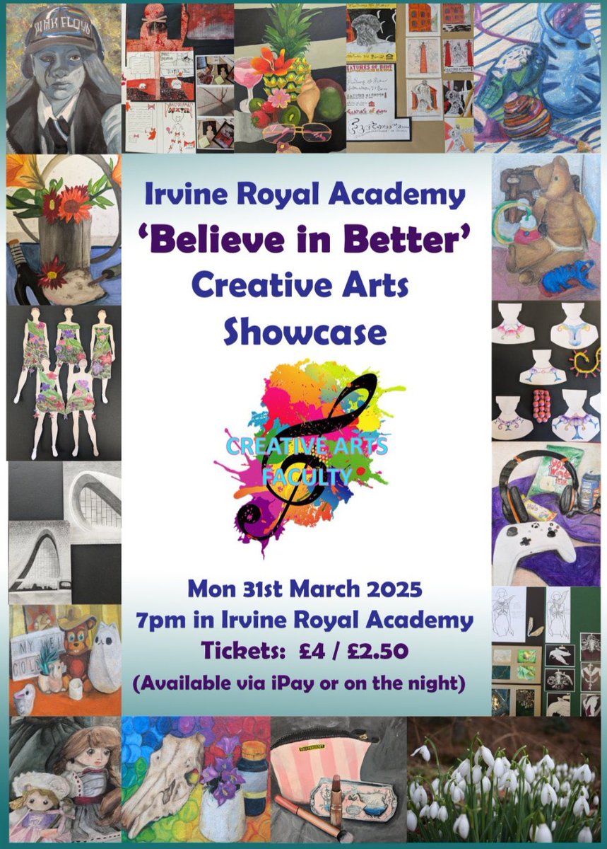 Irvine Royal Creative Arts (@iroyal_creative) on Twitter photo Only 1 week to go 🎶🎨📸🎧
Can’t wait to showcase the hard work of our talented pupils! A night not to be missed <a href="/IrvineRoyalAcad/">Irvine Royal Academy</a> Only 1 week to go 🎶🎨📸🎧
Can’t wait to showcase the hard work of our talented pupils! A night not to be missed <a href="/IrvineRoyalAcad/">Irvine Royal Academy</a>