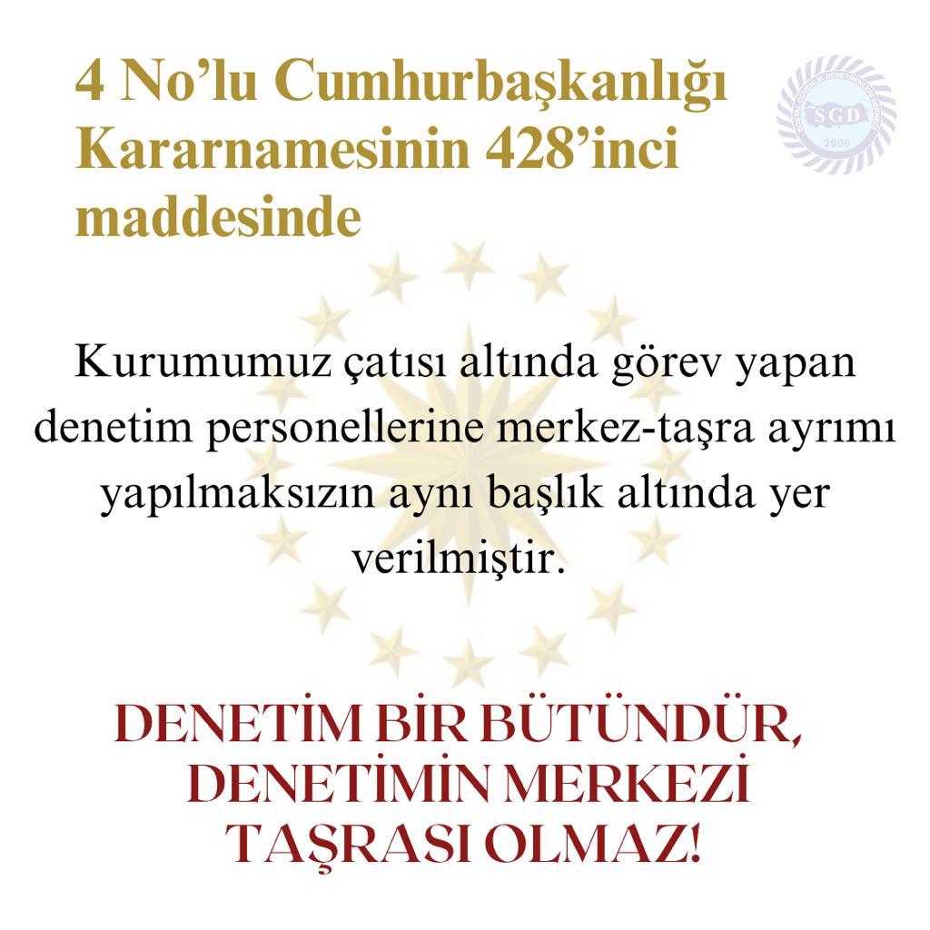 Mikail_aslan21's tweet photo. Kariyer meslek mensupları arasında merkez taşra ayrımı yapılmaksızın özlük haklarında yapılacak bir düzenleme tüm kariyer meslek mensuplarını kapsamlıdır.
@tcbestepe @RTErdogan @TBMMGenelKurulu @csgbakanligi @isikhanvedat @HMBakanligi @memetsimsek #DenetmenlerÖzlükİstiyor https://t.co/Vj3oPcb5Fd