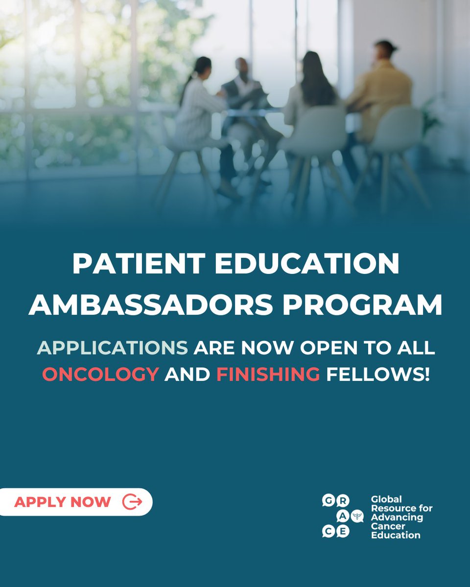 Do you have a passion for patient education?

GRACE is looking for oncology fellows and finishing fellows with a particular interest and passion for communications and patient education, and for those who are simply looking for a way to give back to the oncology community. Ideal