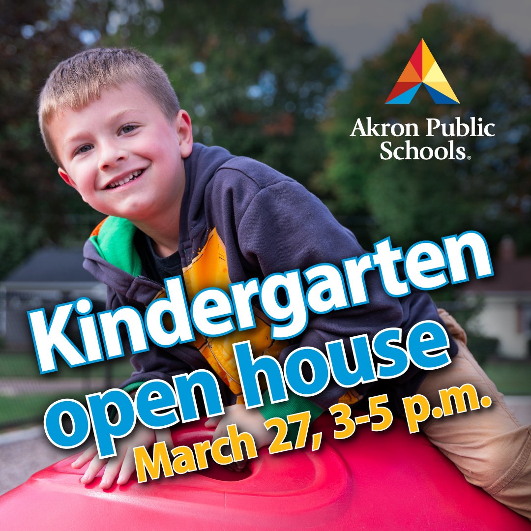 akronschools's tweet image. Only three days to go! Kindergarten open house is happening on March 27 from 3-5 PM at your local elementary school. Don’t miss this chance to meet teachers, explore classrooms, and get ready for fall!

hubs.ly/Q03bbTJ10

#KindergartenOpenHouse #AkronSchools #FutureStudents