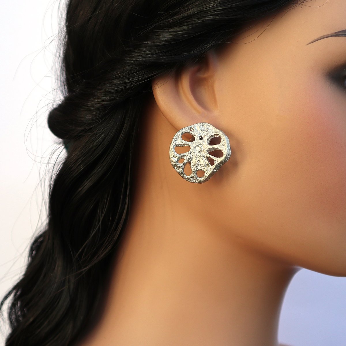 Fancy Clip On  Flower Earrings, Non Pierced Ears, Clip On Earrings, Handmade kitsch Earrings, Faux bizoux etsy.me/4l0K4eM μέσω <a href="/Etsy/">Etsy</a>