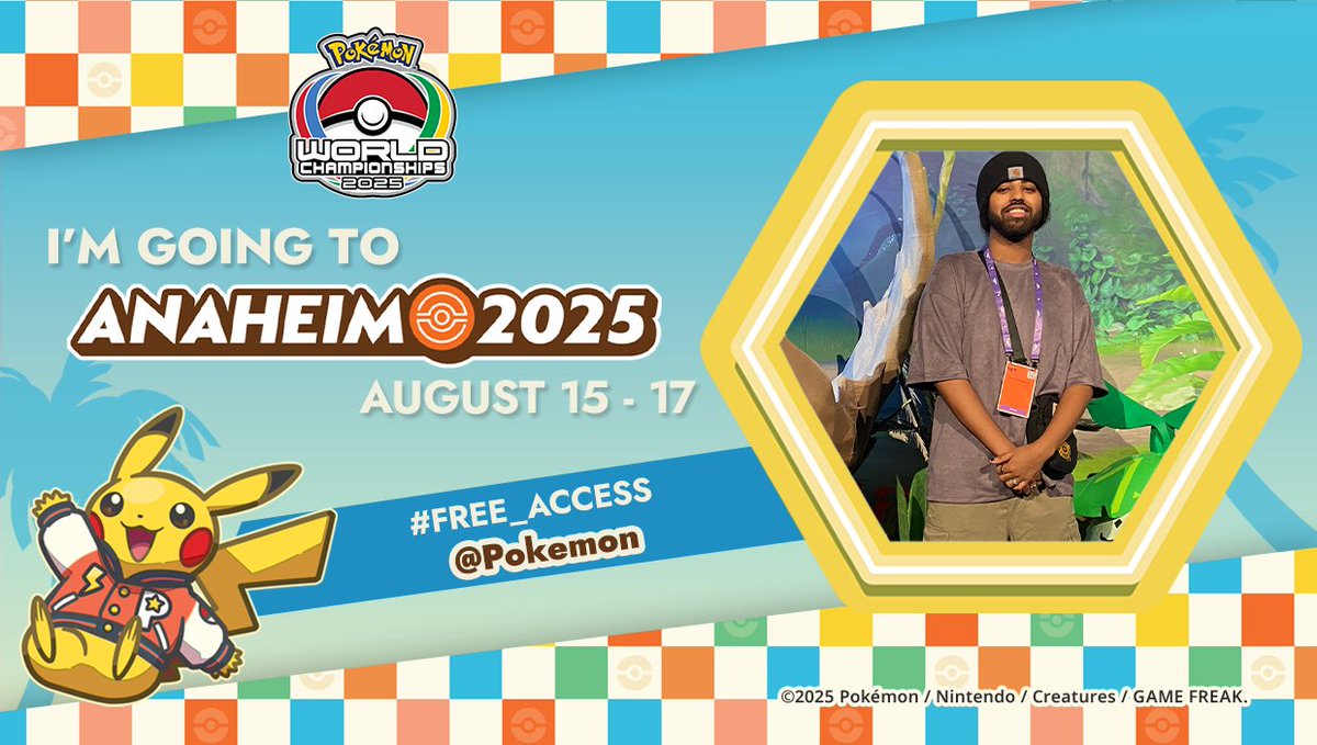 NumbNexus's tweet image. Extremely excited to announce I'll be attending Pokemon Worlds 2025 as a Notable Trainer!
HUGE Thank you to @Pokemon for providing me with a creator badge to experience my first ever worlds!! #free_access