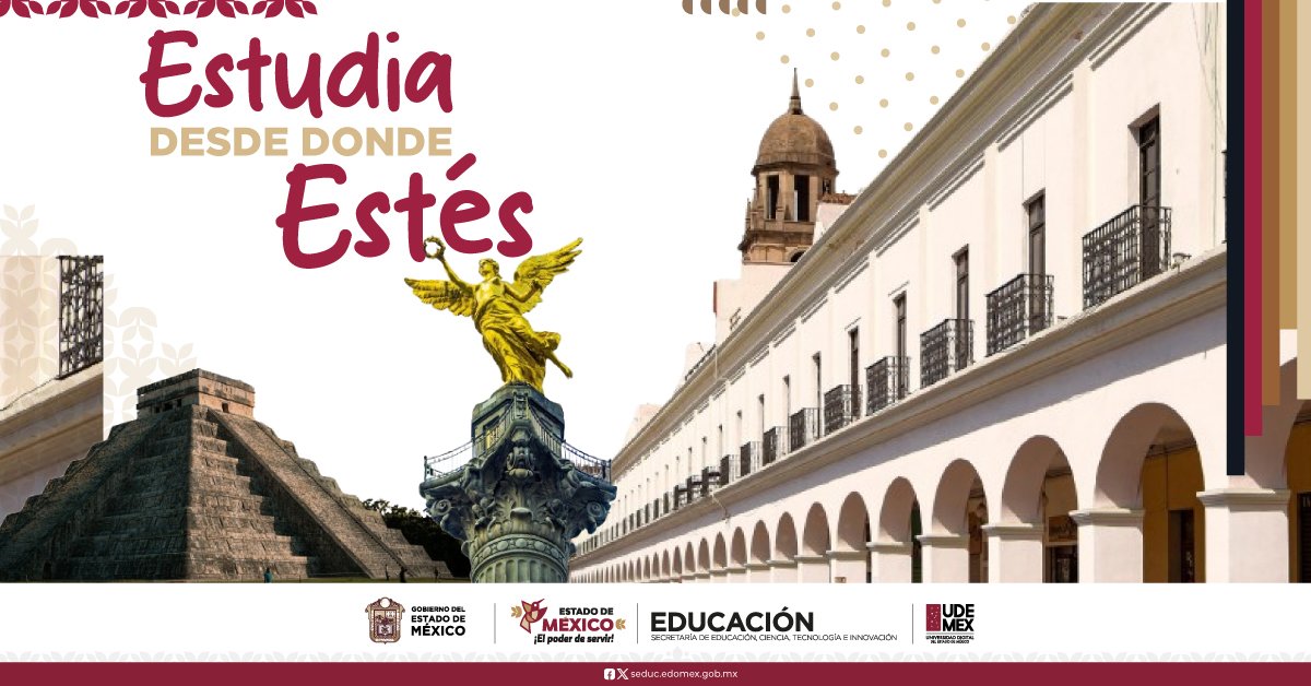 UDEMEX's tweet photo. La #UDEMEX abre sus puertas a estudiantes foráneos. 🇲🇽🇲🇽Si no vives en el Estado de México, ¡no te preocupes! Estudia desde donde estés, con todo el respaldo de una educación de calidad.🇲🇽 #EstudiosEnLinea #EducaciónSinFronteras
https://t.co/BBkOGIPmHA https://t.co/2717Jc0bNS