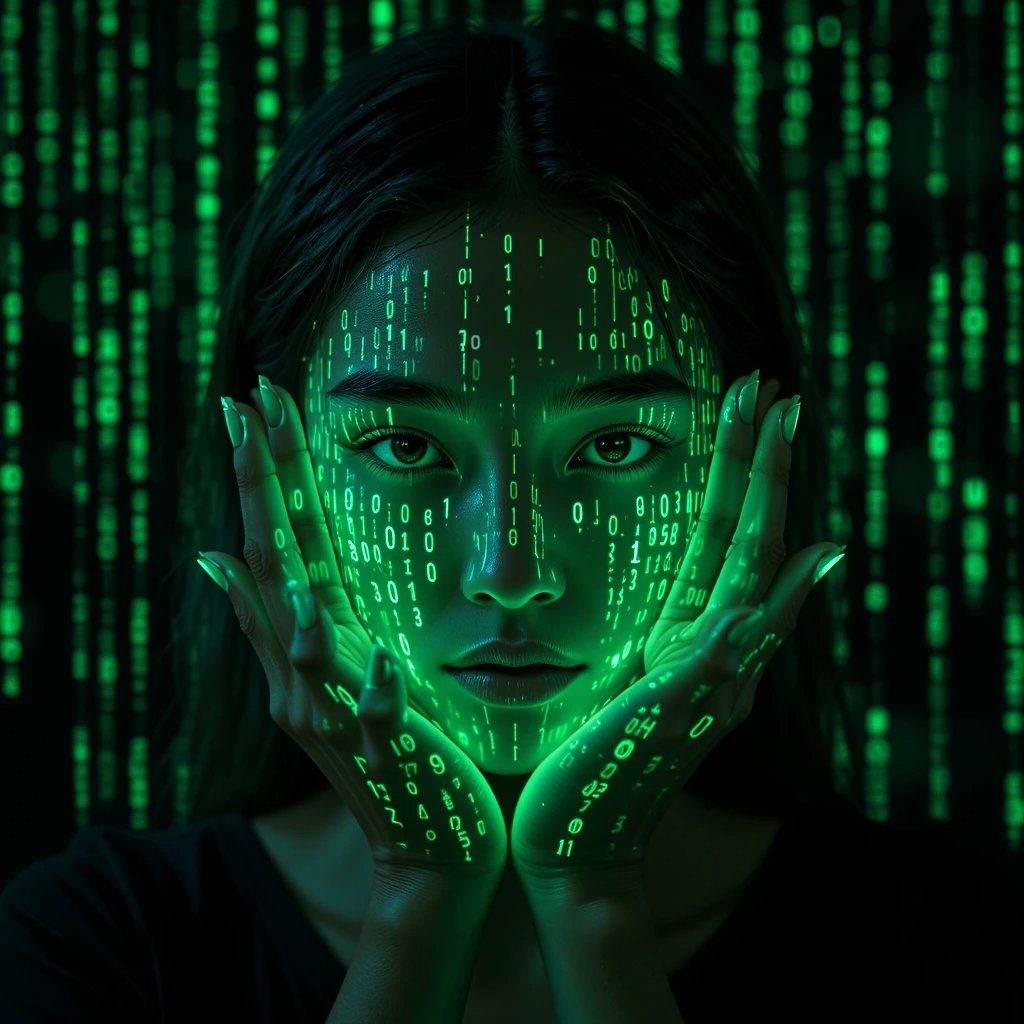 AiArtWorks__'s tweet image. #MatrixReality #DigitalPrison #CyberCaptive #GlitchInTheMatrix #NeonNoir #CodeRed #VirtualCaptivity #HackTheSystem #SimulatedReality #WakeUpFromTheMatrix