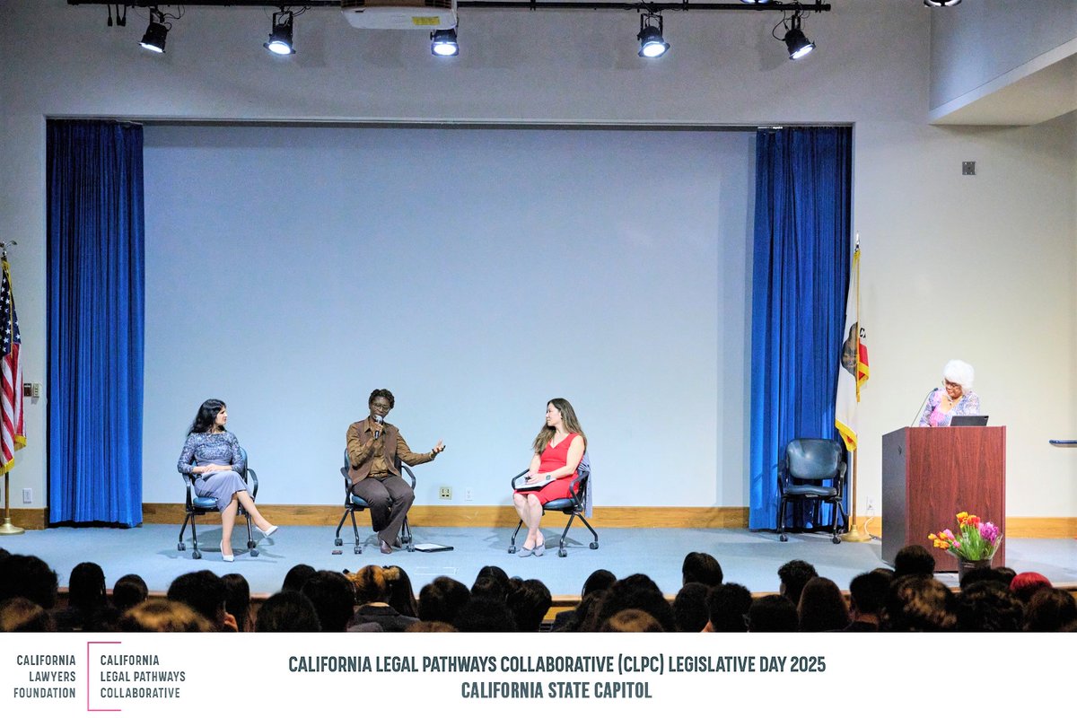 On Feb. 27, Sacramento Superior Court Presiding Judge Bunmi O. Awoniyi (pictured center) joined Justice Shama Hakim Mesiwala (left) and Assembly Speaker Office General Counsel Emelyn Rodriguez (right) for a "Women in Power" conversation at the CLPC Legislative Day 2025.