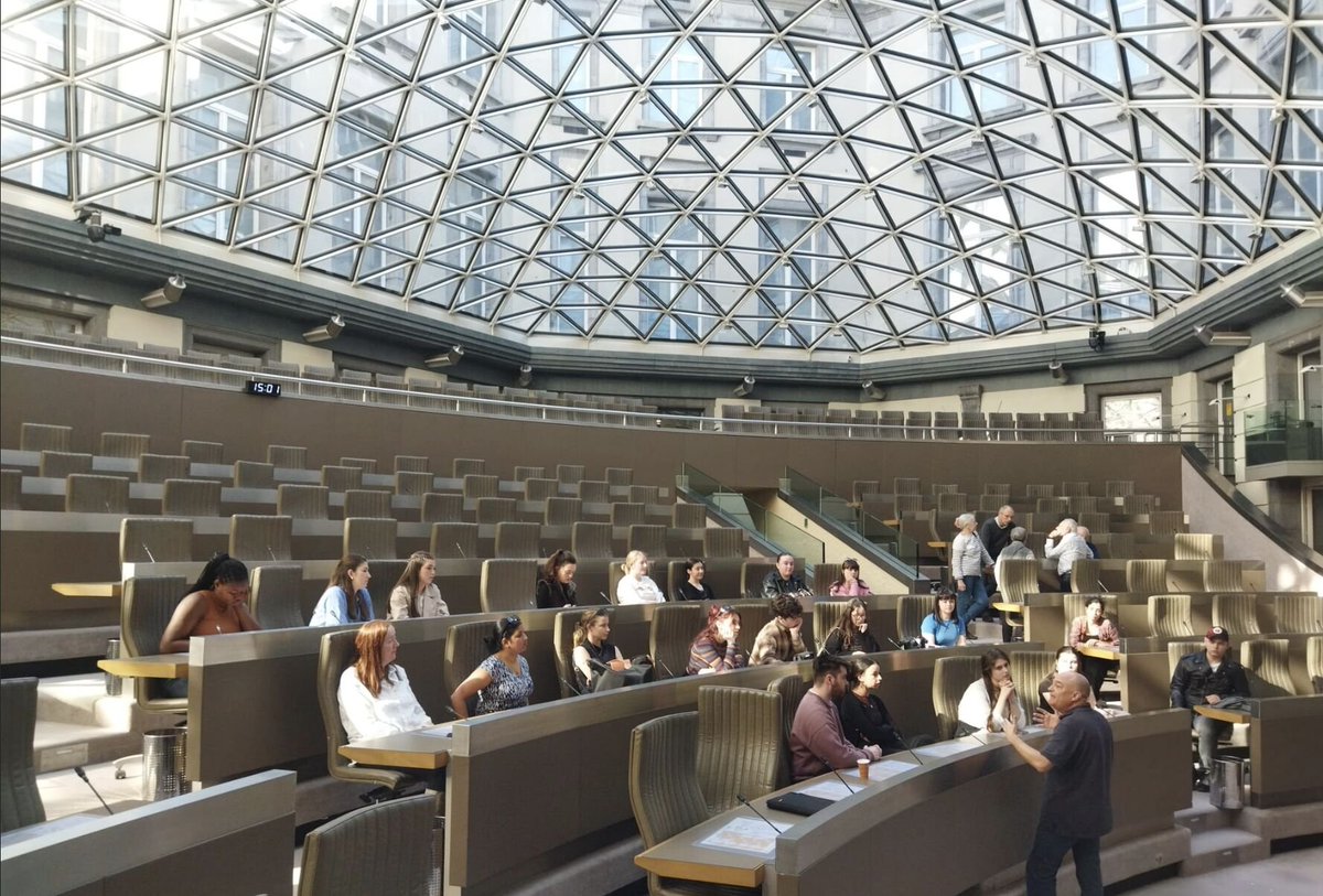 Dr Matt Hilborn (@matthewhilborn) on Twitter photo 🚀 Last week, I took 19 <a href="/ucdslcl/">UCD SLCL</a> students to the heart of EU governance & multilingualism in Leuven & Brussels! From the historic <a href="/IrishCollegeLVN/">Irish College Leuven</a> to the <a href="/EU_Commission/">European Commission</a> and the European Parliament, we explored language’s vital role in policy and IR. A golden opportunity! 🇪🇺 🚀 Last week, I took 19 <a href="/ucdslcl/">UCD SLCL</a> students to the heart of EU governance & multilingualism in Leuven & Brussels! From the historic <a href="/IrishCollegeLVN/">Irish College Leuven</a> to the <a href="/EU_Commission/">European Commission</a> and the European Parliament, we explored language’s vital role in policy and IR. A golden opportunity! 🇪🇺
