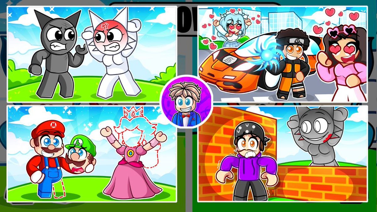 QuincRoblox's tweet image. Bringing ideas to life with color &amp; fun! ✨🎨
Just dropped some fresh designs—vibrant, quirky, and packed with charm! Which one speaks to you? 💬🔥
#RobloxCreator #GameArt #DesignMagic