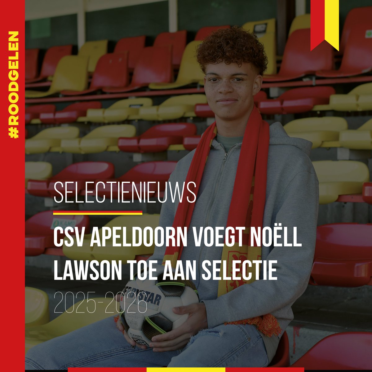 SELECTIENIEUWS 🤝🏻 | 𝐖𝐄𝐋𝐊𝐎𝐌, Noëll! 🆕

Bij csv Apeldoorn sluit volgend seizoen een nieuwe aanvaller aan: Noëll Lawson. De 21-jarige buitenspeler komt over van Be Quick Zutphen.

Lees meer: csvapeldoorn.nl/csv-apeldoorn-…