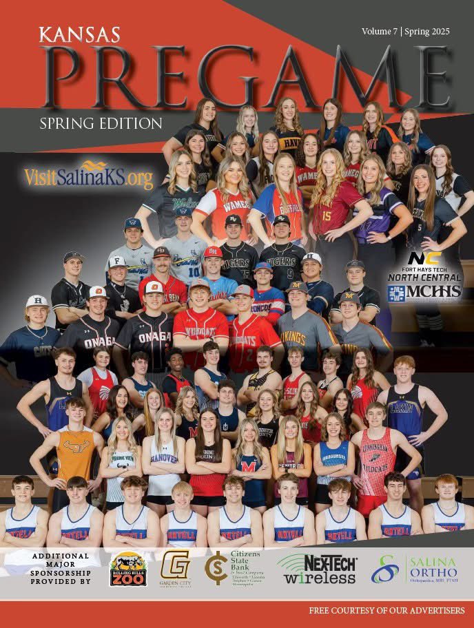Kansas Pregame Spring Edition features 3 Eagles on the cover 🥎🦅 Season opener is in 3 days and we can’t wait to take the field.